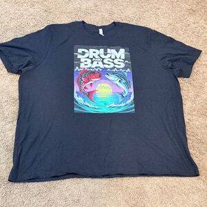 Bella Canvas Drum And Bass For Music Lovers / Fisherman T-Shirt 5XL NWOT